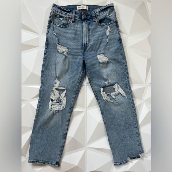 Abercrombie & Fitch Ultra High Rise Ankle Straight women’s Size:28/6s - Picture 5 of 8